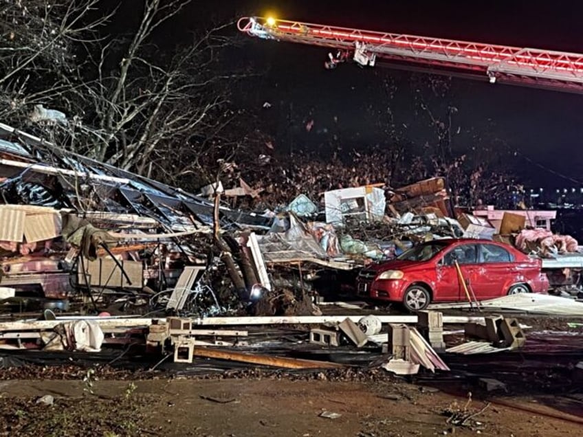 Multiple tornadoes ripped through central Tennessee late Saturday, killing six people and sending another two dozen to hospital as homes and businesses were damaged in multiple cities.