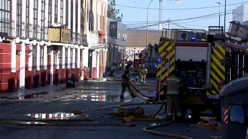 murcia firefighters share video of nightclub fire that killed at least 13 in spain