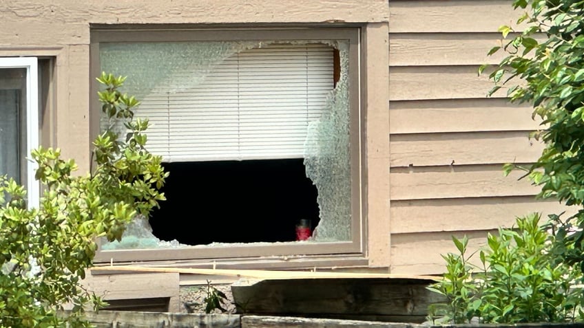 Scene of break-in at Hortman residence