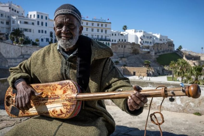 Abdellah El Gourd, a legend of gnawa, in the Moroccan city of Tangiers which will host 202