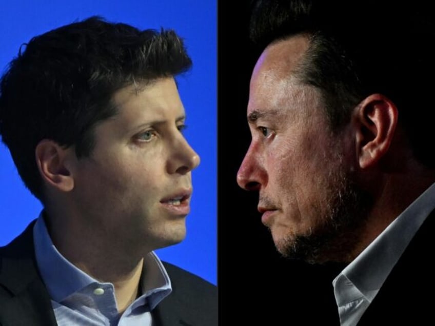 OpenAI CEO Sam Altman (L) argues in a legal filing that Elon Musk (R) is out to advance hi