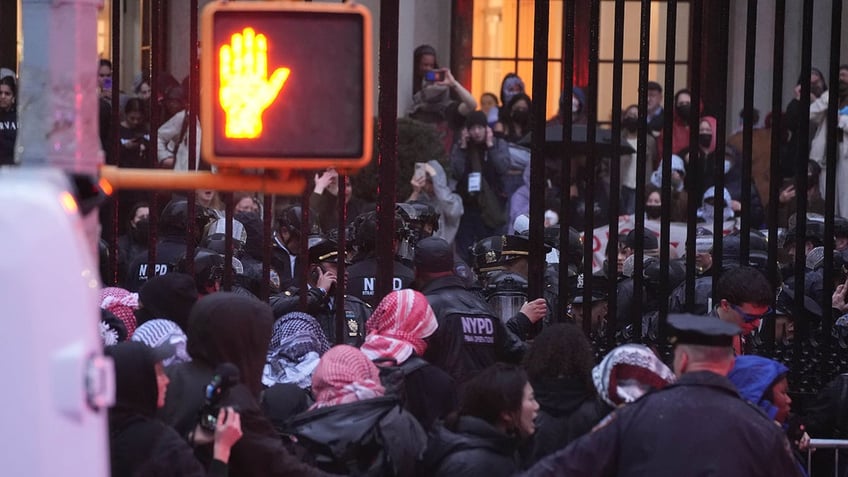 NYPD escort anti-Israel agitators off Columbia campus