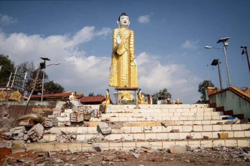 Swathes of Nam Hpat Kar village in northern Shan state were reduced to rubble in conflict