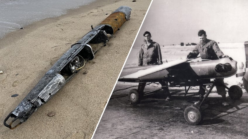 Cape Cod object on beach Cold War