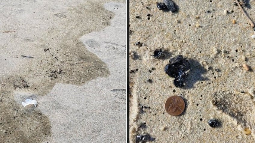 mysterious tar balls wash up on new jersey beaches