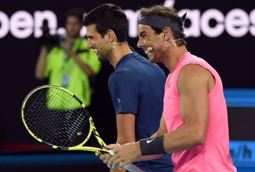 Novak Djokovic of Serbia (L) and Rafael Nadal of Spain (R) are preparing for a new season in Australia