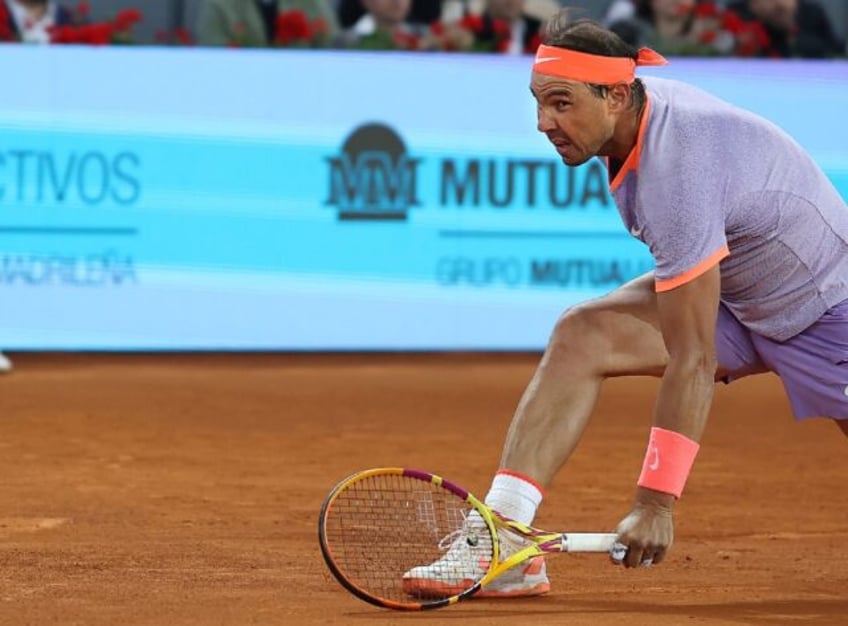 Spain's Rafael Nadal reached the last 16 at the Madrid Open