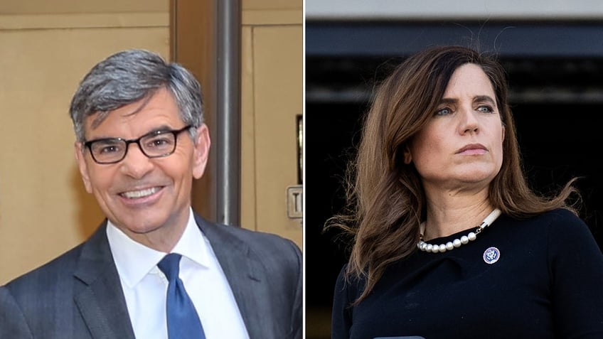 George Stephanopoulos and Nancy Mace