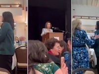 Nancy Pelosi interrupted while accepting award by anti-Israel agitator: 'Shame on you!'