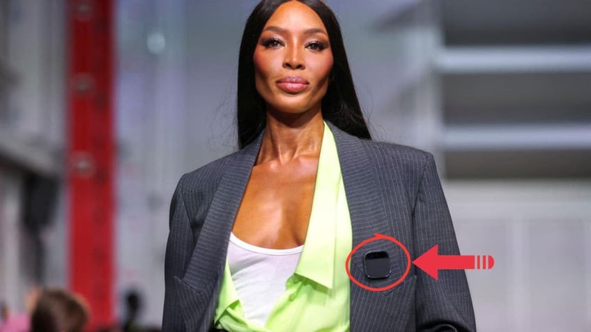 naomi campbell rocks a screenless wearable ai pin with a sneaky sci fi twist