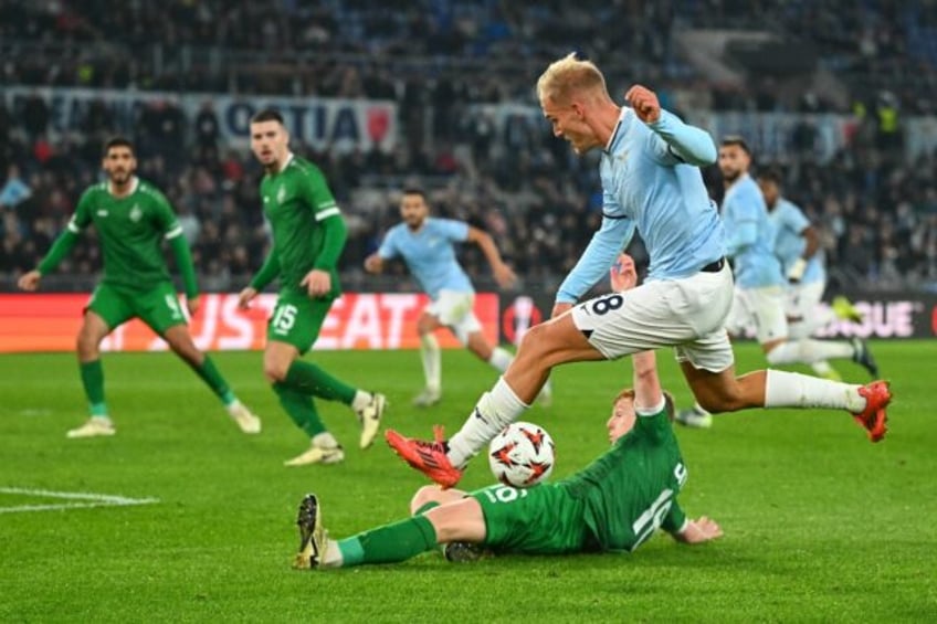 Gustav Isaksen, seen here playing against Ludogorets, scored Lazio's winner at Napoli