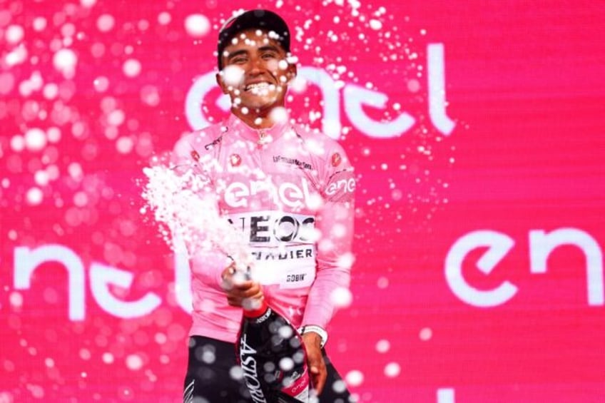 Jhonatan Narvaez took the Giro leader's pink jersey after out-foxing Tadej Pogacar