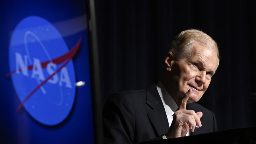 NASA Administrator Bill Nelson speaks during a media briefing at NASA headquarters in Washington, D.C., on Sept. 14, 2023.
