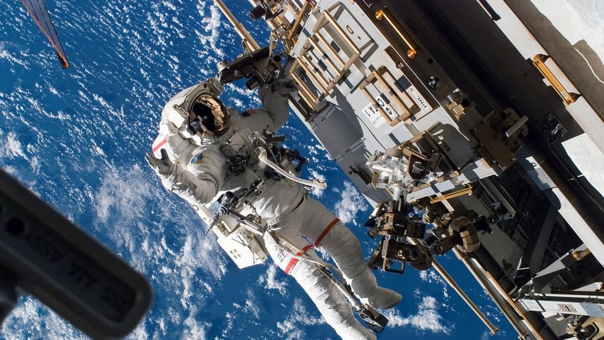 Astronaut on spacewalk