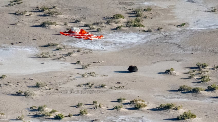 nasa capsule brings sample from asteroid to earth for the first time in american history we have touchdown