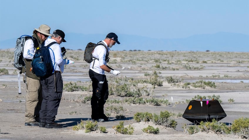 nasa capsule brings sample from asteroid to earth for the first time in american history we have touchdown