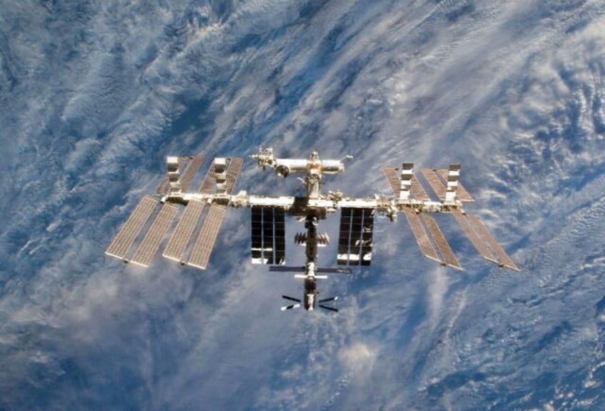 This March 7, 2011 NASA handout image shows a close-up view of the International Space Sta