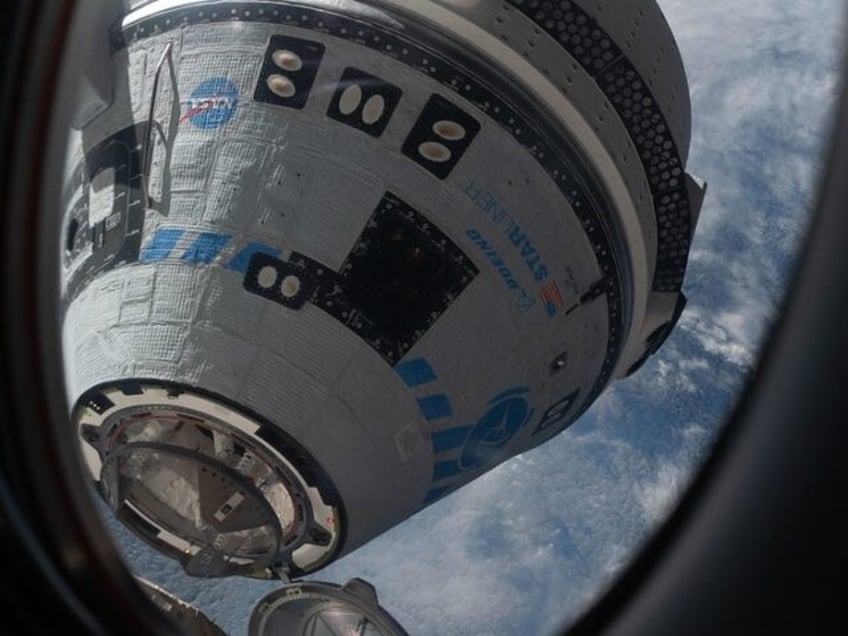 Boeing Starliner seen from ISS