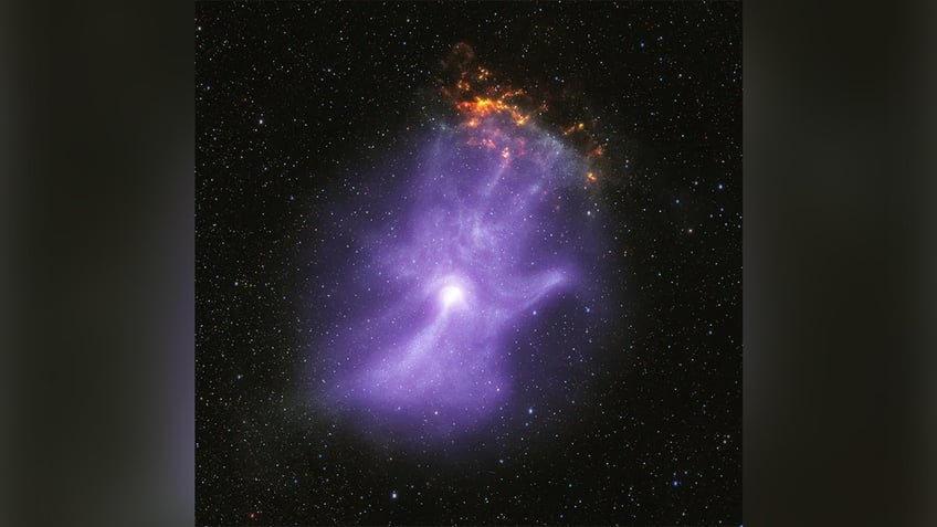 nasa reveals ghostly cosmic hand 16000 light years from earth