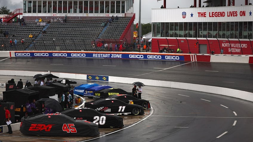 NASCAR in rain delay