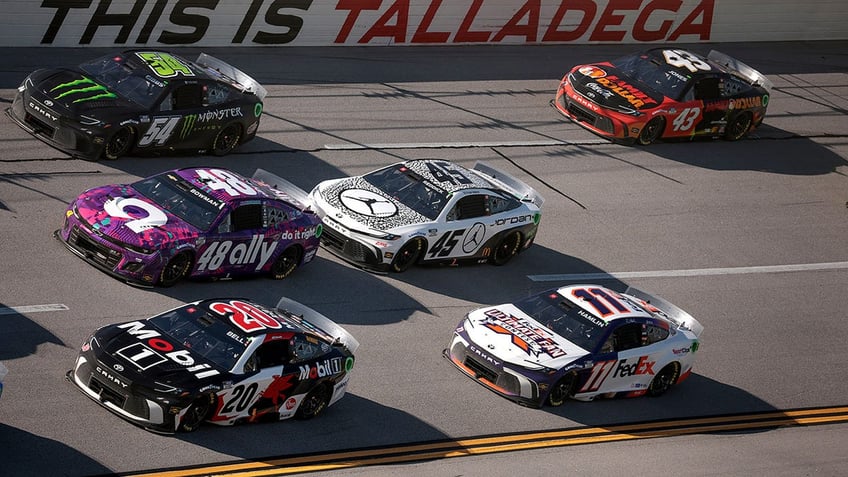 Erik Jones in the pack