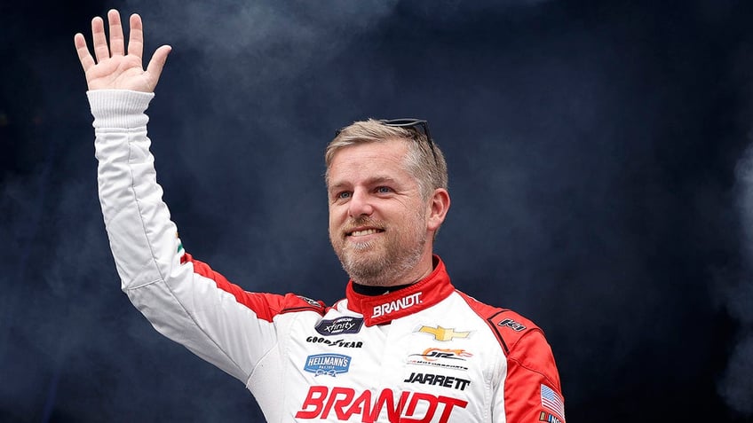 Justin Allgaier says hello