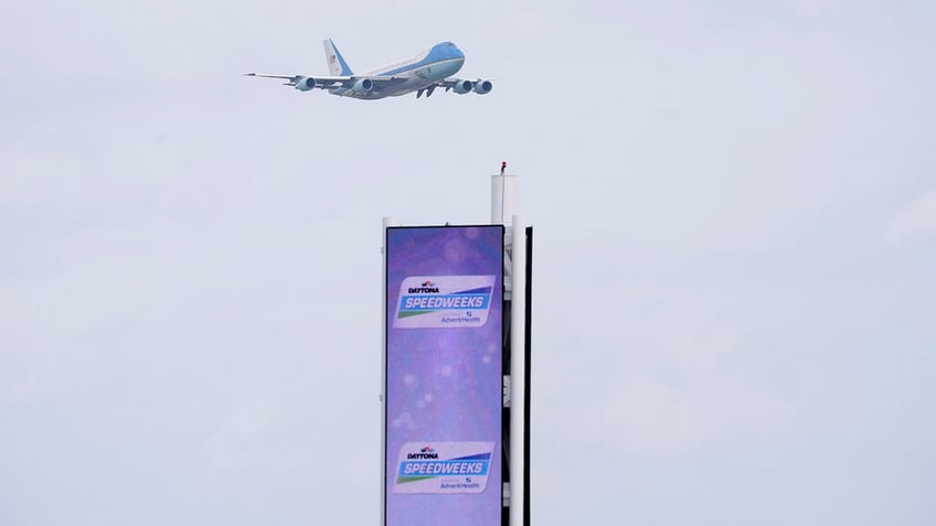 Air Force One lands