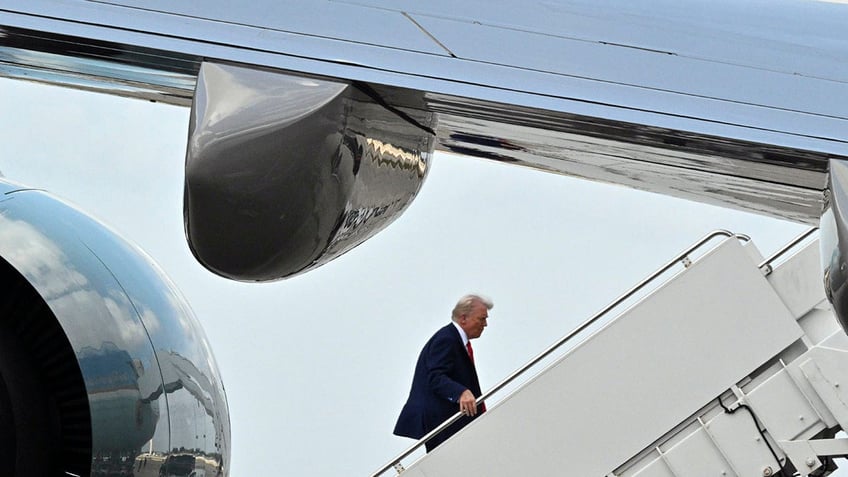 Trump heads to Air Force One