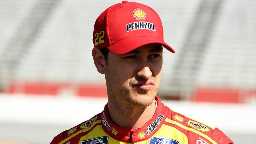 Joey Logano before the race