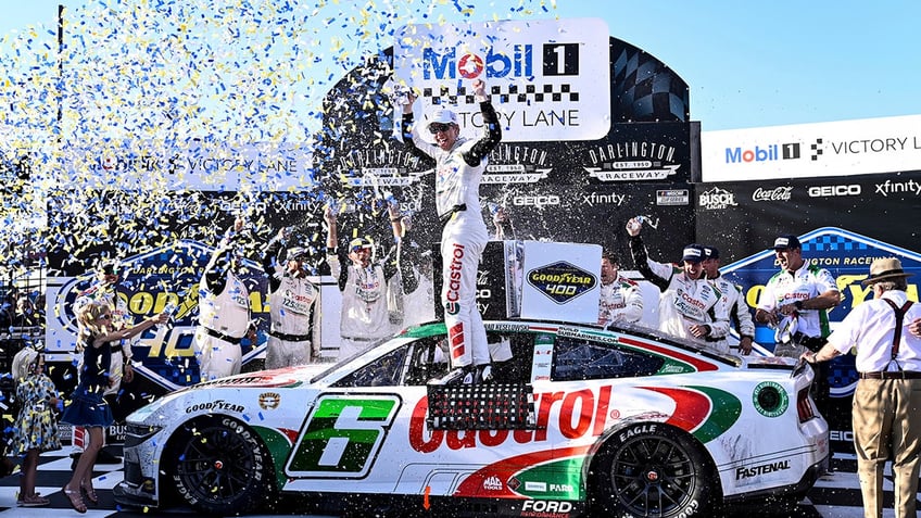 Brad Keselowski in Victory Lane