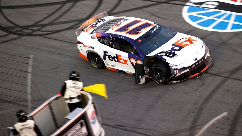 Denny Hamlin wrecks