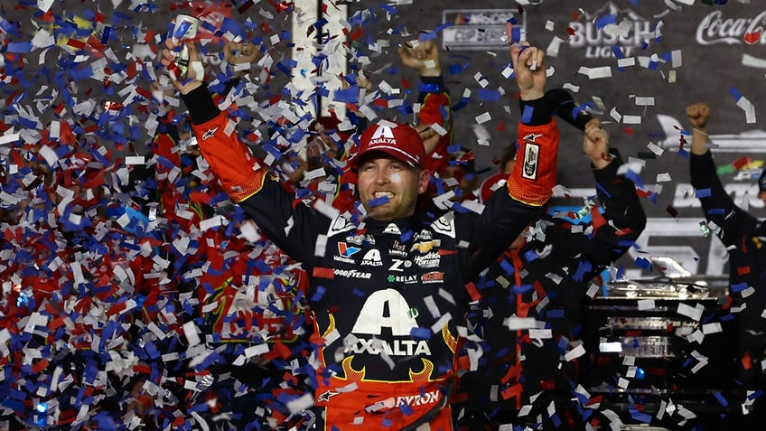 William Byron in the winner's circle