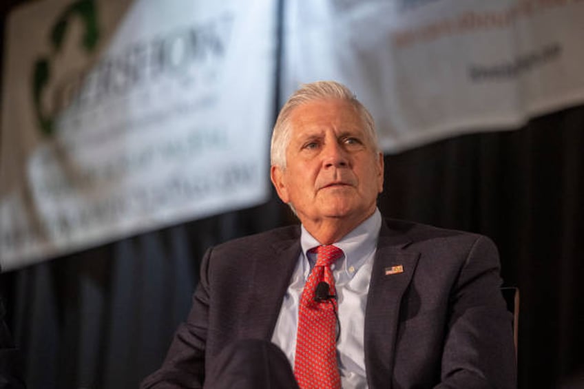 Nassau County, New York, Executive Bruce Blakeman speaks at a Long Island Association event on January 5, 2024 in Woodbury, New York.