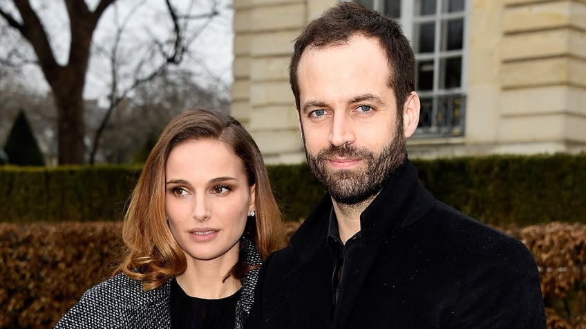 Natalie Portman and Benjamin Millepied at fashion week