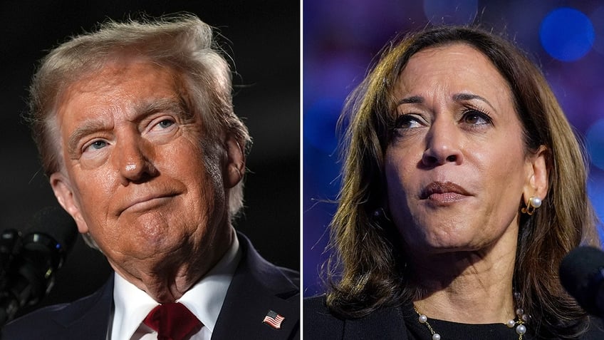 Trump and Harris