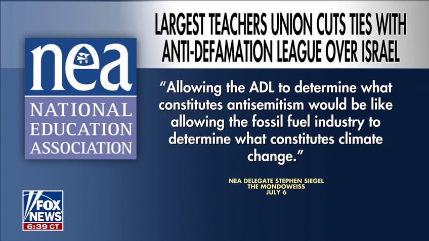 NEA remarks on severing ties with the ADL