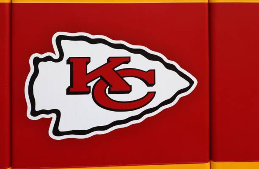 Kansas City Chiefs logo inside Arrowhead Stadium, home of the Kansas City Chiefs football team in Kansas City, Missouri on August 12, 2017.