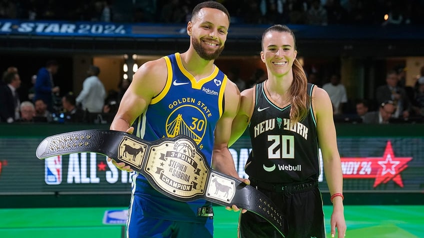 Stephen Curry and Sabrina Ionescu