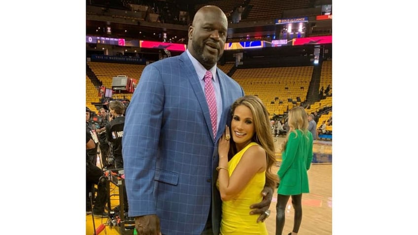 Shaq and Bonnie-Jill Laflin