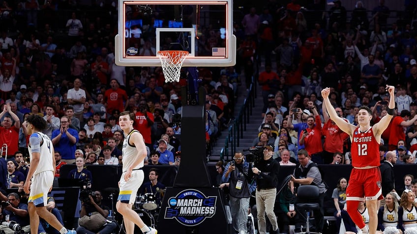 North Carolina State players celebrate