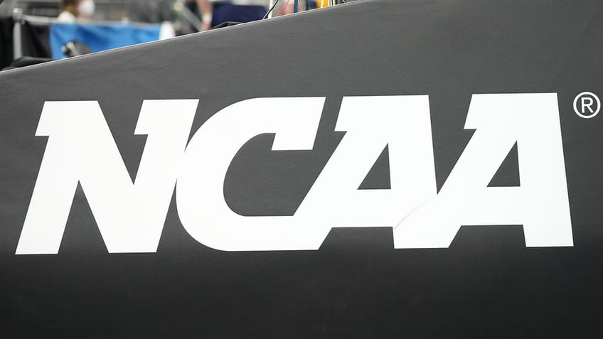 NCAA logo on a board