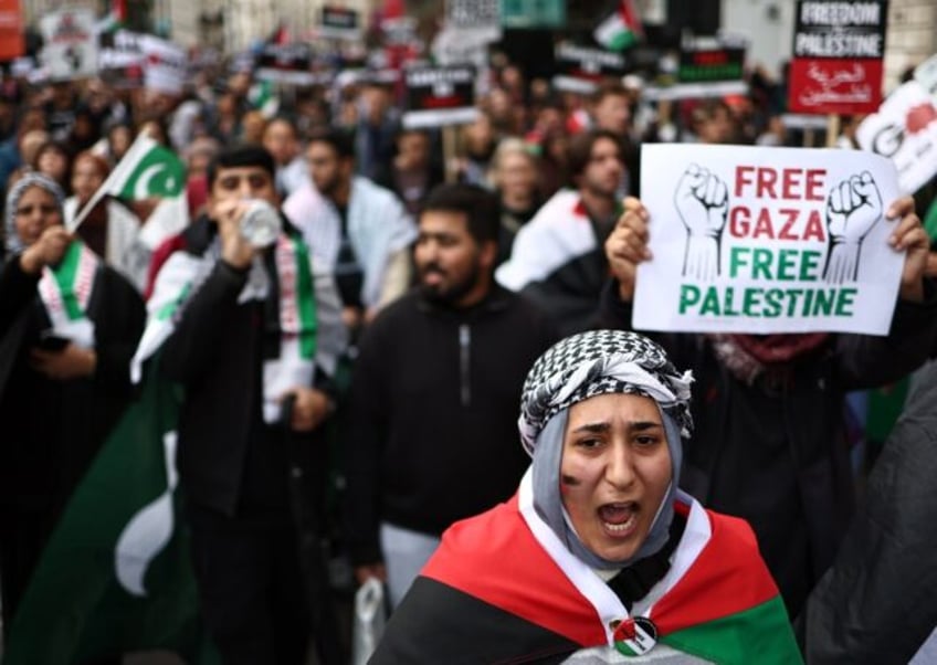 nearly 100000 in pro palestinian march in london police