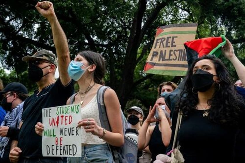 nearly half of those arrested at ut austin pro palestinian protest had no links to school