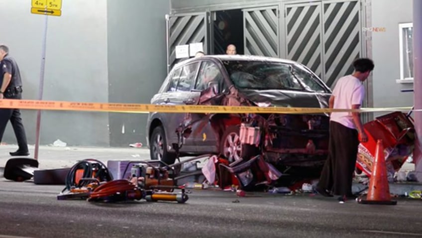 nearly two dozen injured after car plows into crowd outside los angeles nightclub