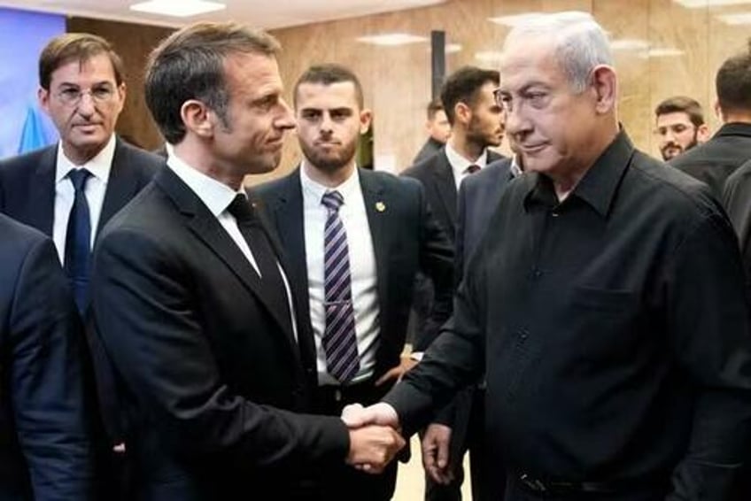 netanyahu charges macron with despicable support for hamas as spat deepens