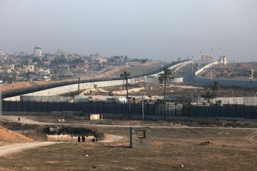 The border with Egypt in Rafah in the southern Gaza Strip on March 30, 2024