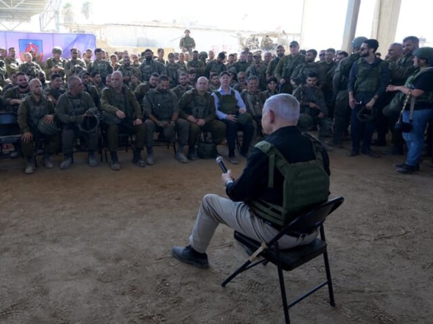 netanyahu in gaza visits troops on front lines in rafah