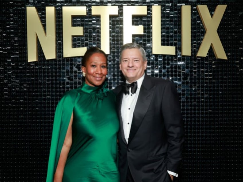 (L-R) Nicole Avant and CEO of Netflix Ted Sarandos attend the 2024 Netflix SAG Celebration at Chateau Marmont on February 24, 2024 in Los Angeles, California. (Photo by Emma McIntyre/Getty Images for Netflix)