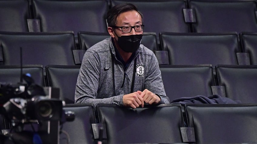 Joe Tsai at the Staples Center