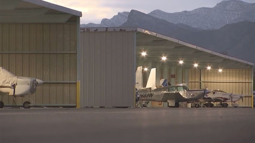 North Las Vegas Airport hangars